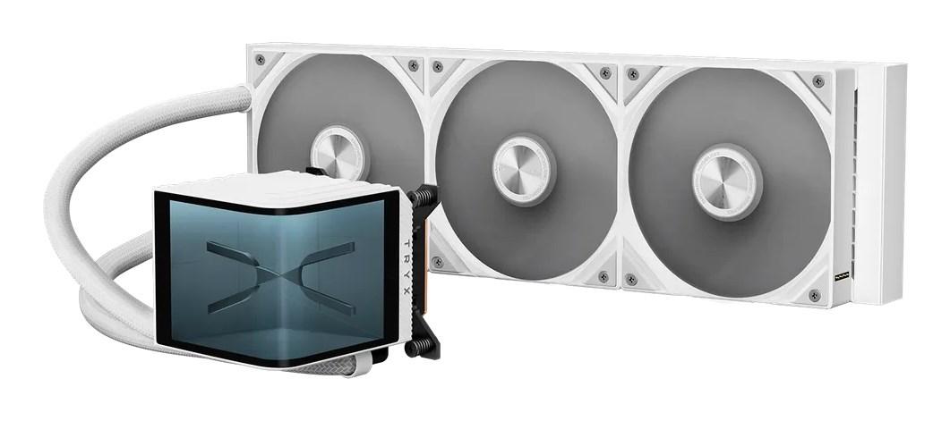 TRYX Panorama 360 væskekøler til processor - 360 mm, 3×120 mm, hvid billede