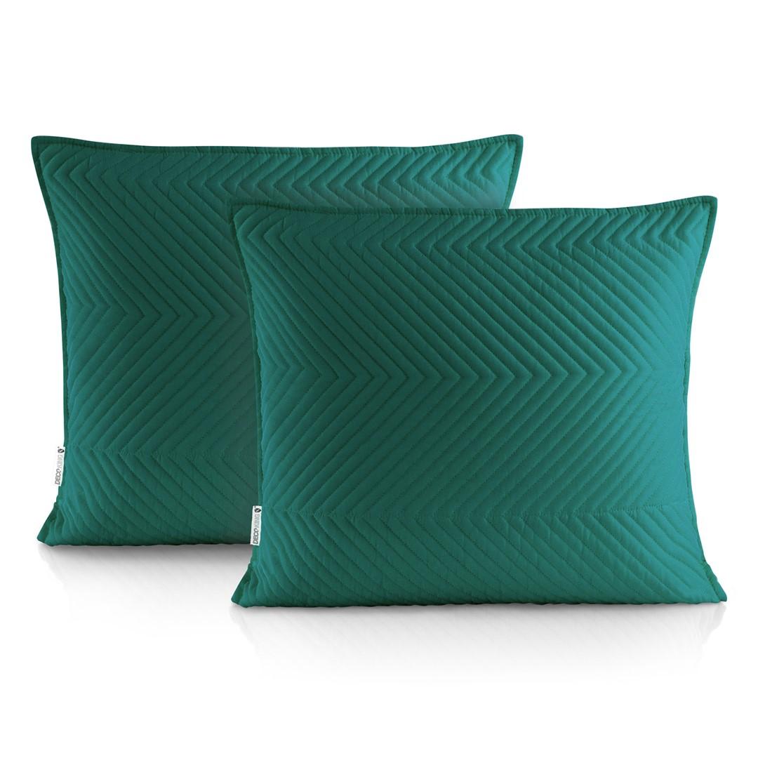 DecoKing Messli pudebetræk 45×45 cm - flaskegrøn