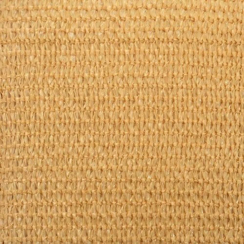 Solsejl trekantet 3,5 × 3,5 × 4,9 m - HDPE 160 g/m², sandfarvet