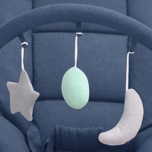Skråstol til baby stål marineblå