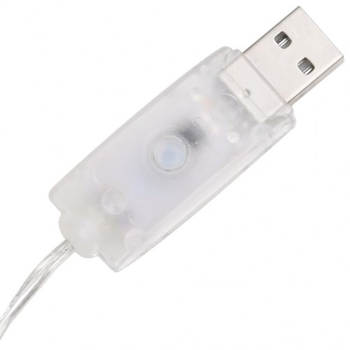 Dekorativ lyspyramide LED 90 cm akryl flerfarvet