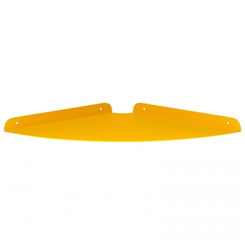 Svævende hylde med hylde 2 stk Sennepsgul 30 x 30 x 2 cm