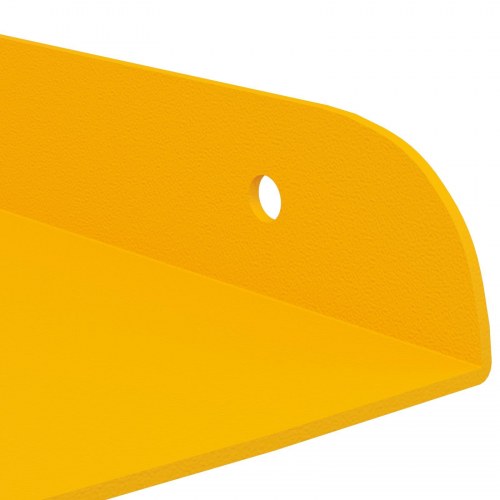 Svævende hylde med hylde 2 stk Sennepsgul 30 x 30 x 2 cm