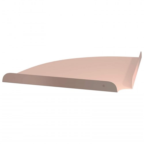 Svævende hjørnehylder 4-pak - lyserød, stål 30 × 30 × 2 cm