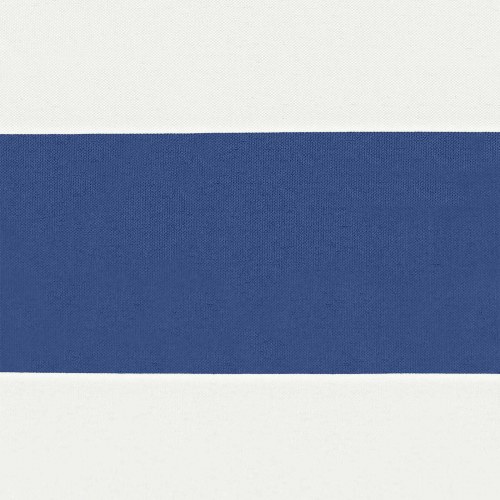 Trekantet solsejl 3 × 4 × 4 m - blå/hvid stribet, 100% polyester Oxford