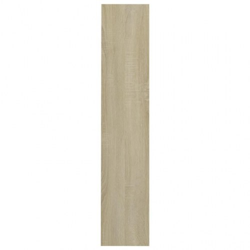 Væghængte skoskabe 2 stk. 80x18x90 cm spånplade hvid sonoma-eg