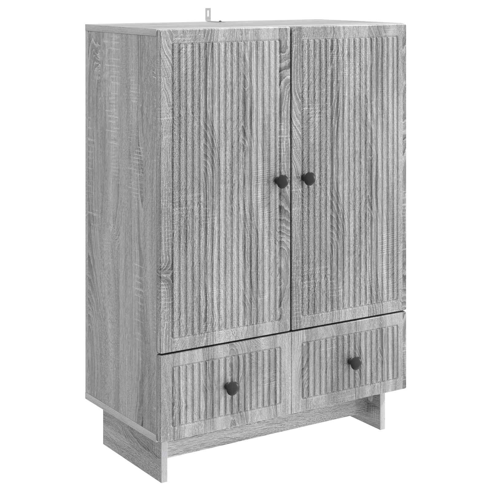 Sidebord Grå Sonoma 66 x 34,5 x 95 cm Konstrueret træ