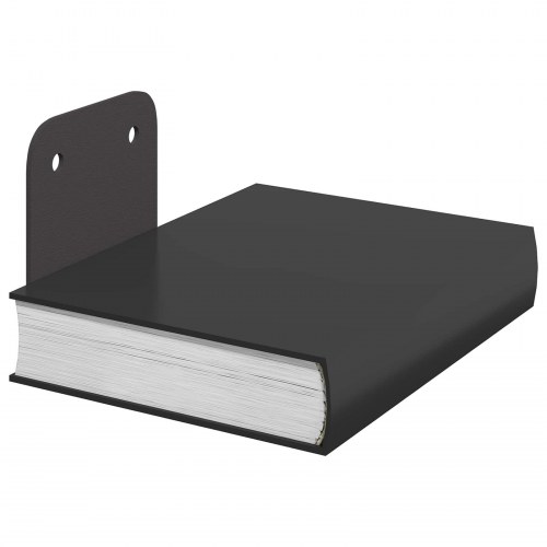 Svævende hylde med hylde 24 stk Sort 6 x 10,8 x 6,6 cm