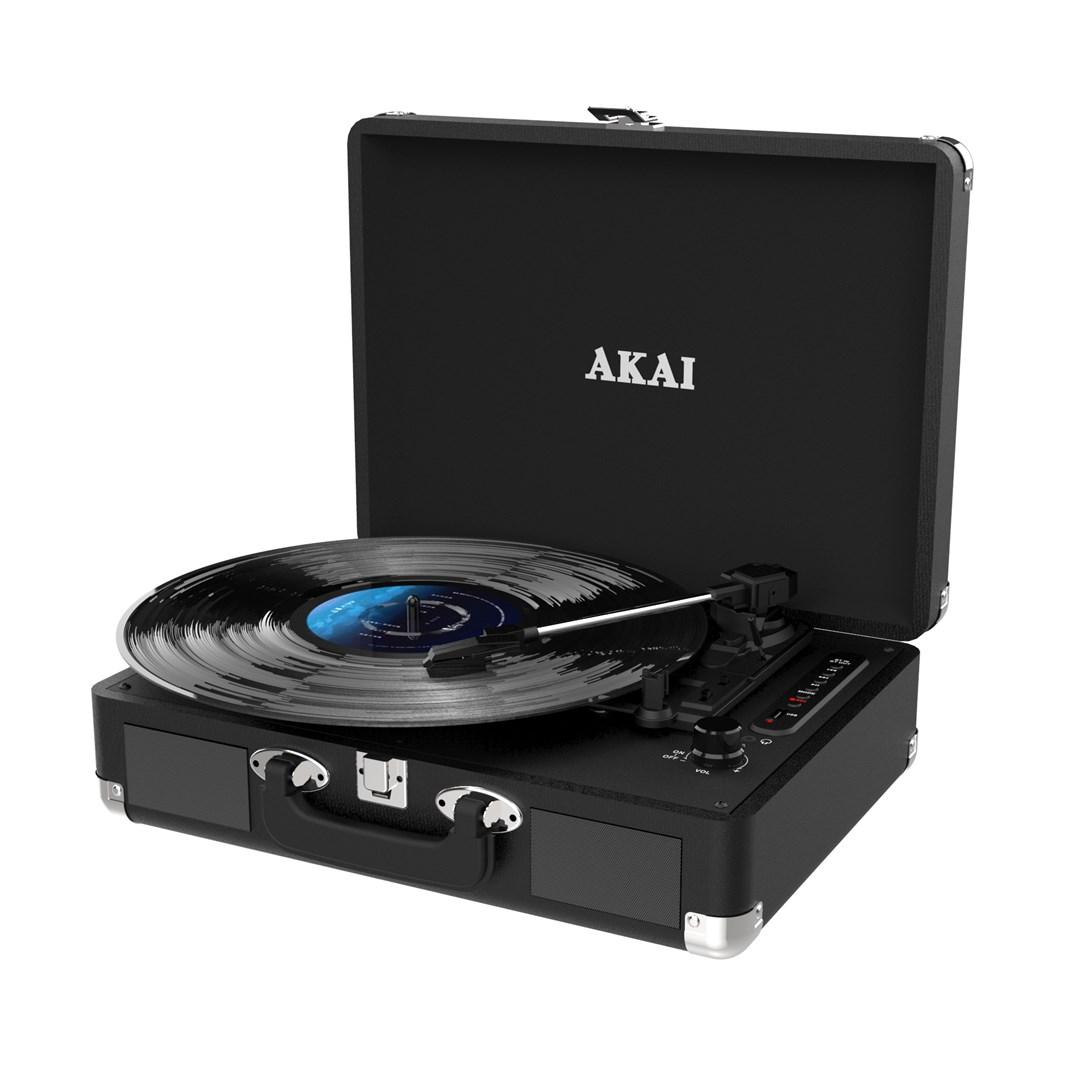 AKAI ATT-18BT bærbar pladespiller med USB-optagelse og Bluetooth