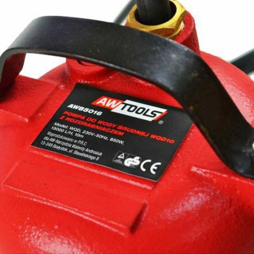 AWTOOLS spildevandspumpe med indbygget kværn og flyder – 850 W