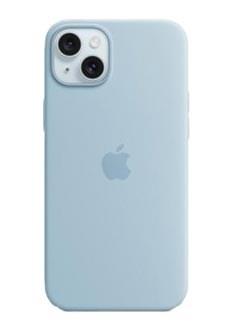 Apple silikone-cover med MagSafe til iPhone - Lyseblå bagsidecover