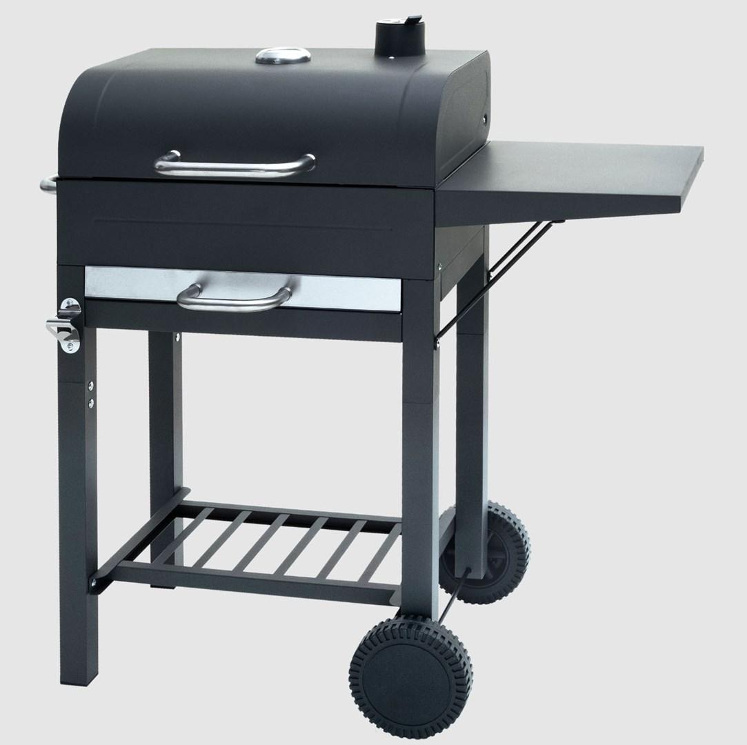 MASTER GRILL rektangulær kulgrill med låg MG924