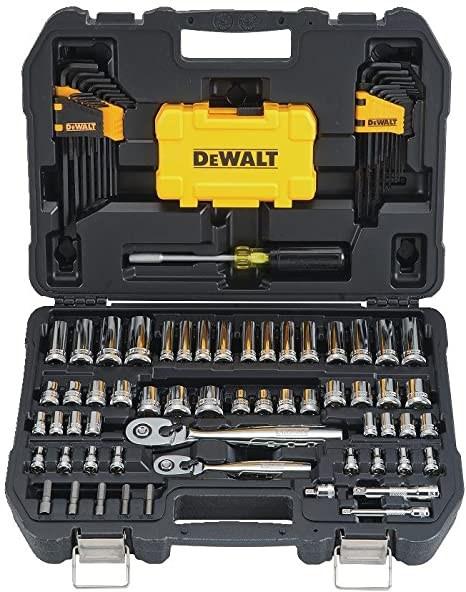 DeWALT DWMT73801-1 topnøglesæt med skraldenøgle i kuffert billede