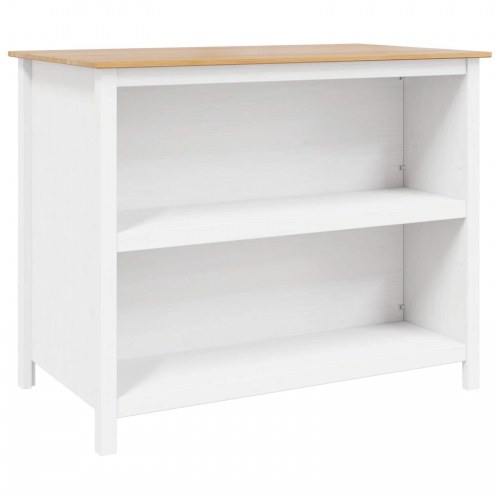 Køkkenøer HILL Hvid 112 x 66 x 90 cm Massivt fyrretræ