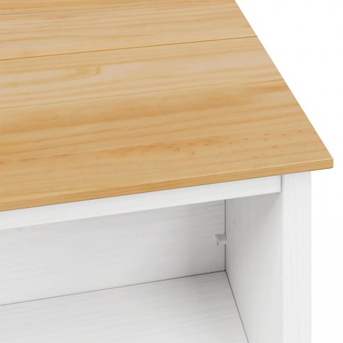 Køkkenøer HILL Hvid 112 x 66 x 90 cm Massivt fyrretræ