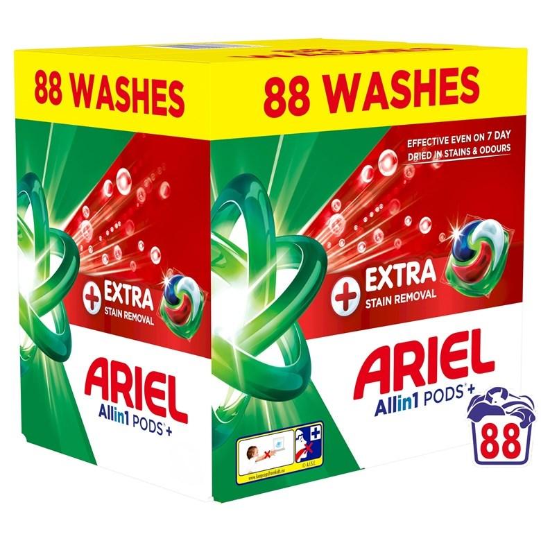 Ariel All-in-1 Pods+ - vaskekapsler, 88 vaske