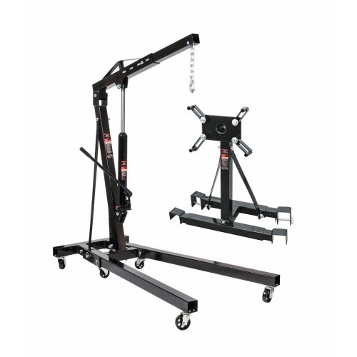 AWTOOLS motorløfter 2 ton + gearkassetrolly 900 kg