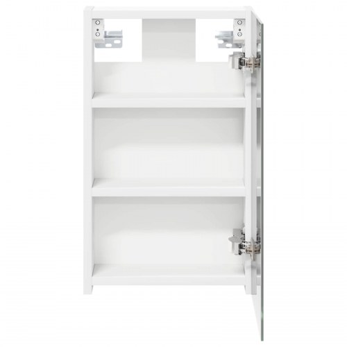 Badeværelsesspejlskab Hvid 30 x 10,5 x 50 cm Konstrueret træ