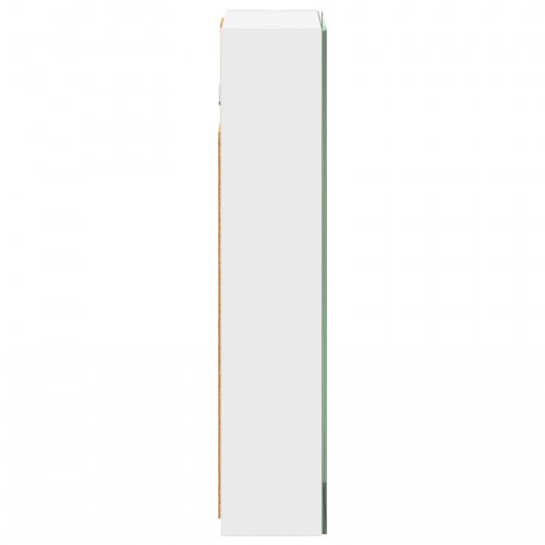 Badeværelsesspejlskab Hvid 30 x 10,5 x 50 cm Konstrueret træ