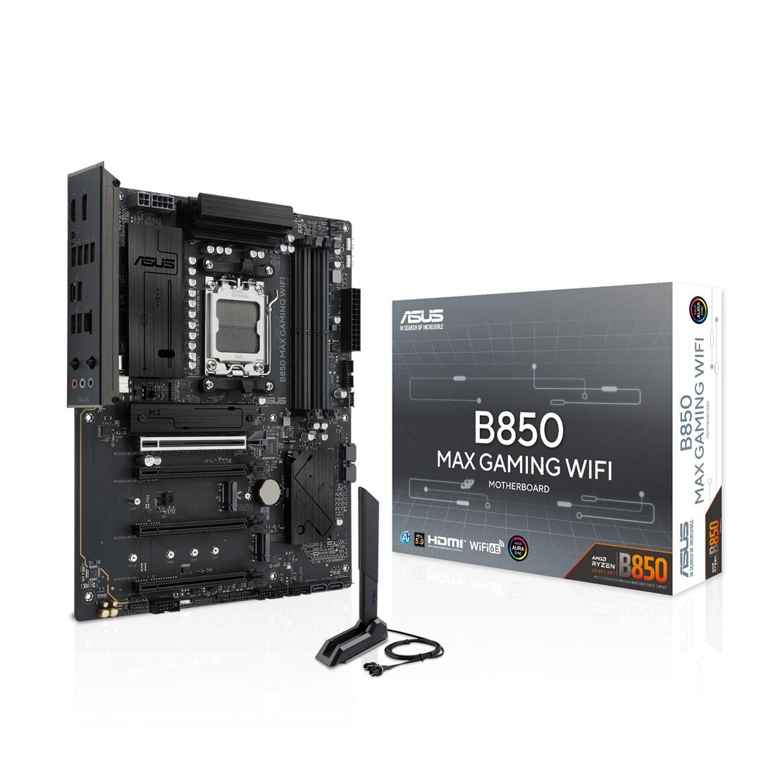 ASUS B850 Max Gaming WiFi - AMD B850, Socket AM5, ATX bundkort billede