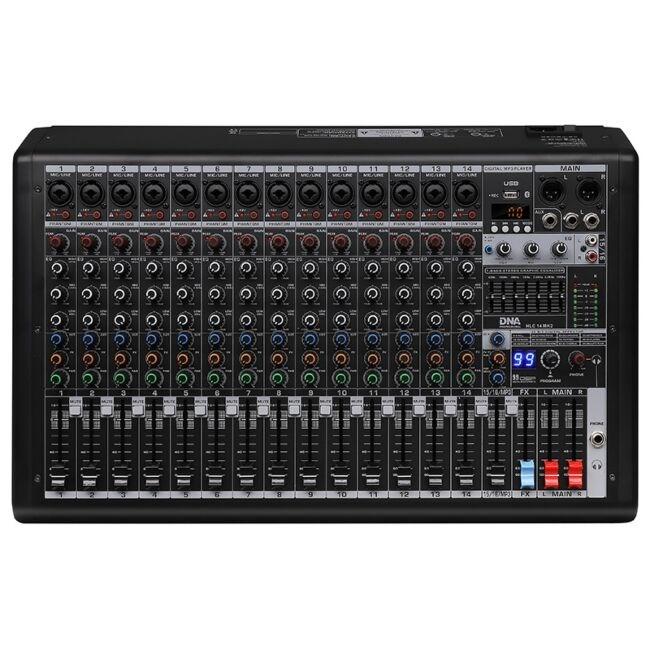 DNA Professional HLC 14 MK2 analogt mikserbord – 14 kanaler