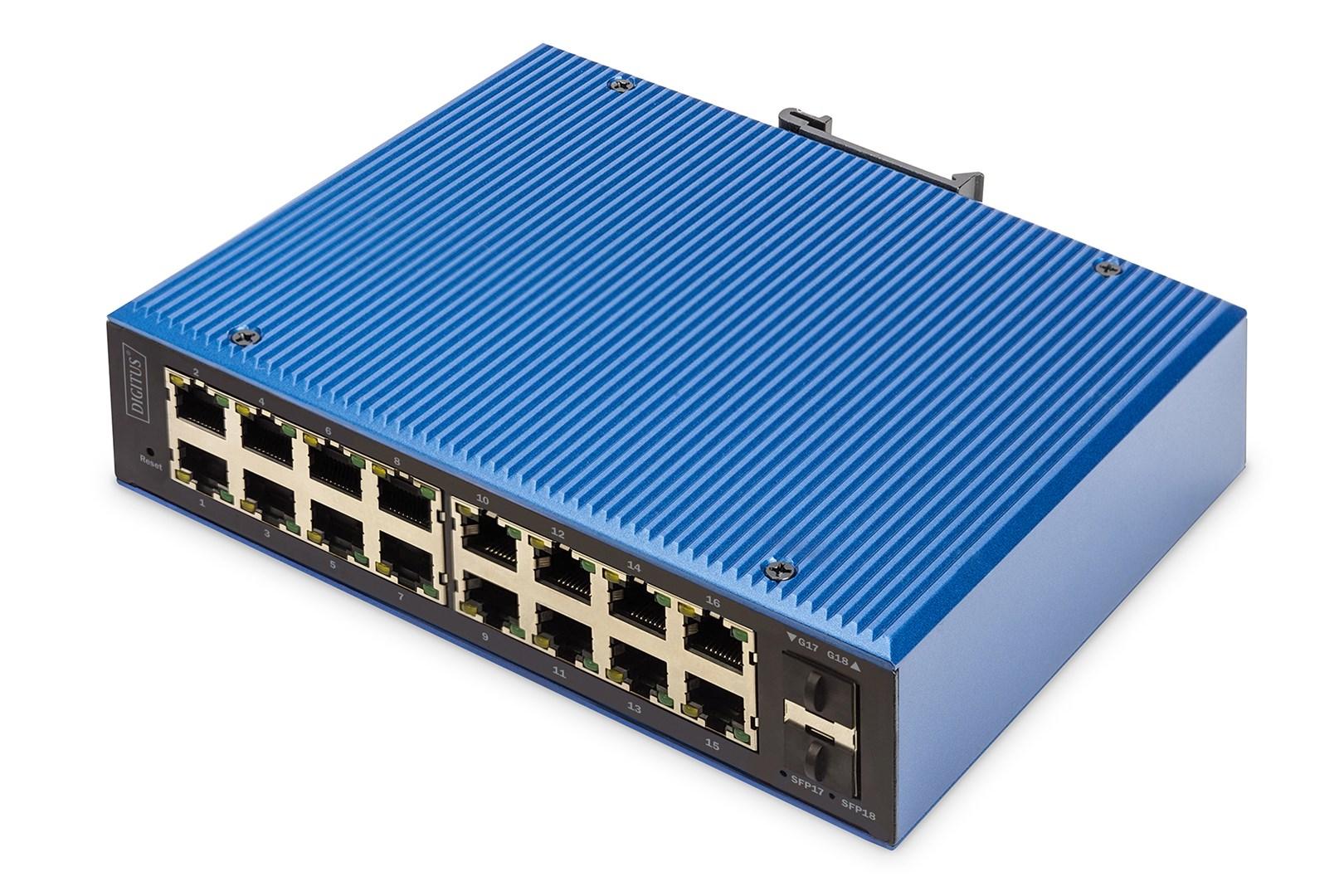 DIGITUS DN-651158 L2 managed Gigabit-switch – 16+2 porte billede