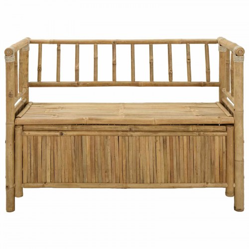 Have opbevaringsbænk Naturfarvet 110 x 47 x 80 cm Bambus