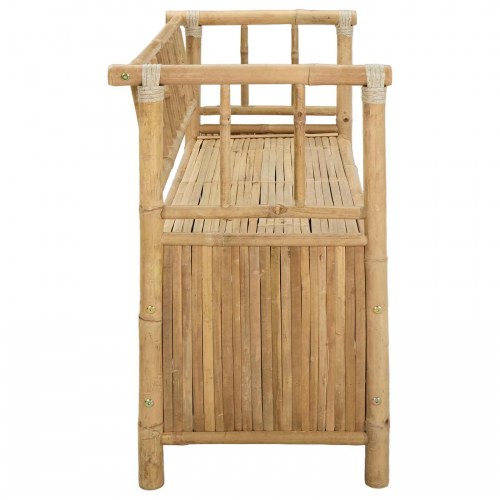 Have opbevaringsbænk Naturfarvet 110 x 47 x 80 cm Bambus