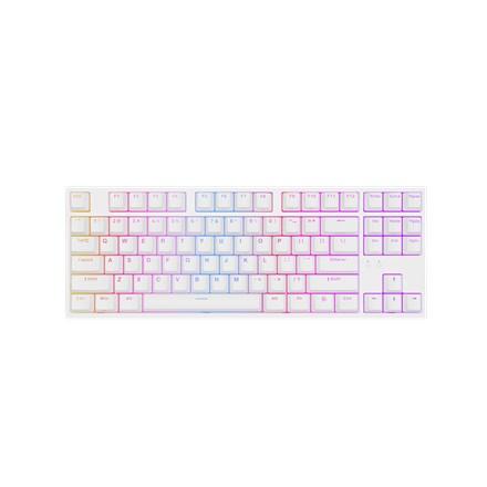 GENESIS Thor 404 TKL gaming-tastatur – USB, QWERTY US International, hvid