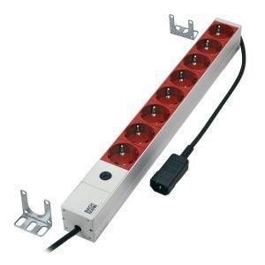 MicroConnect 8-udtags stikdåse med afbryder