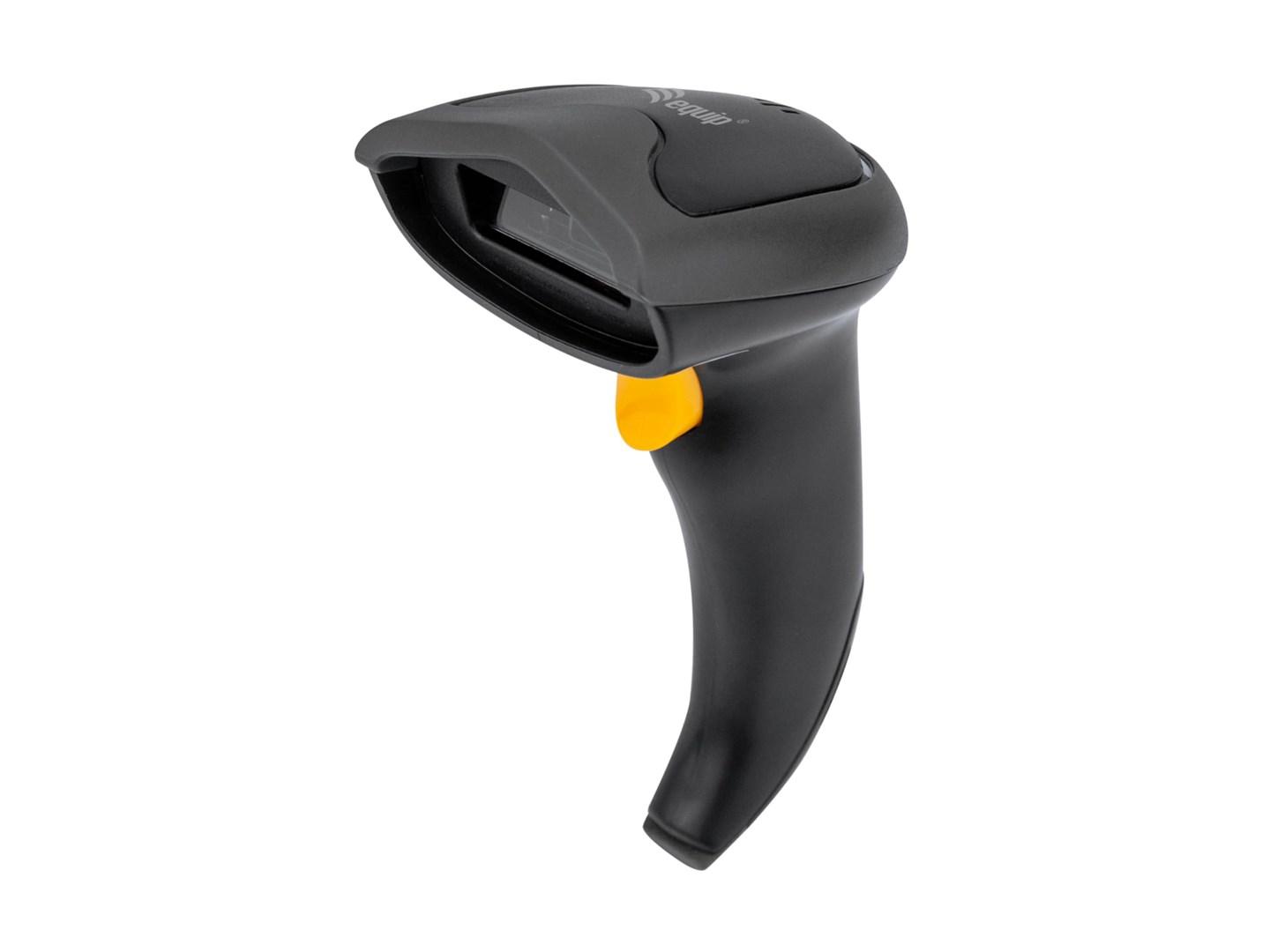 EQUIP 2D-stregkodescanner med laser â USB, inkl. holder â sort