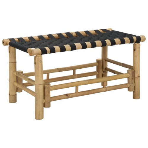 Havebænk Naturfarvet 80 x 38 x 40 cm Bambus