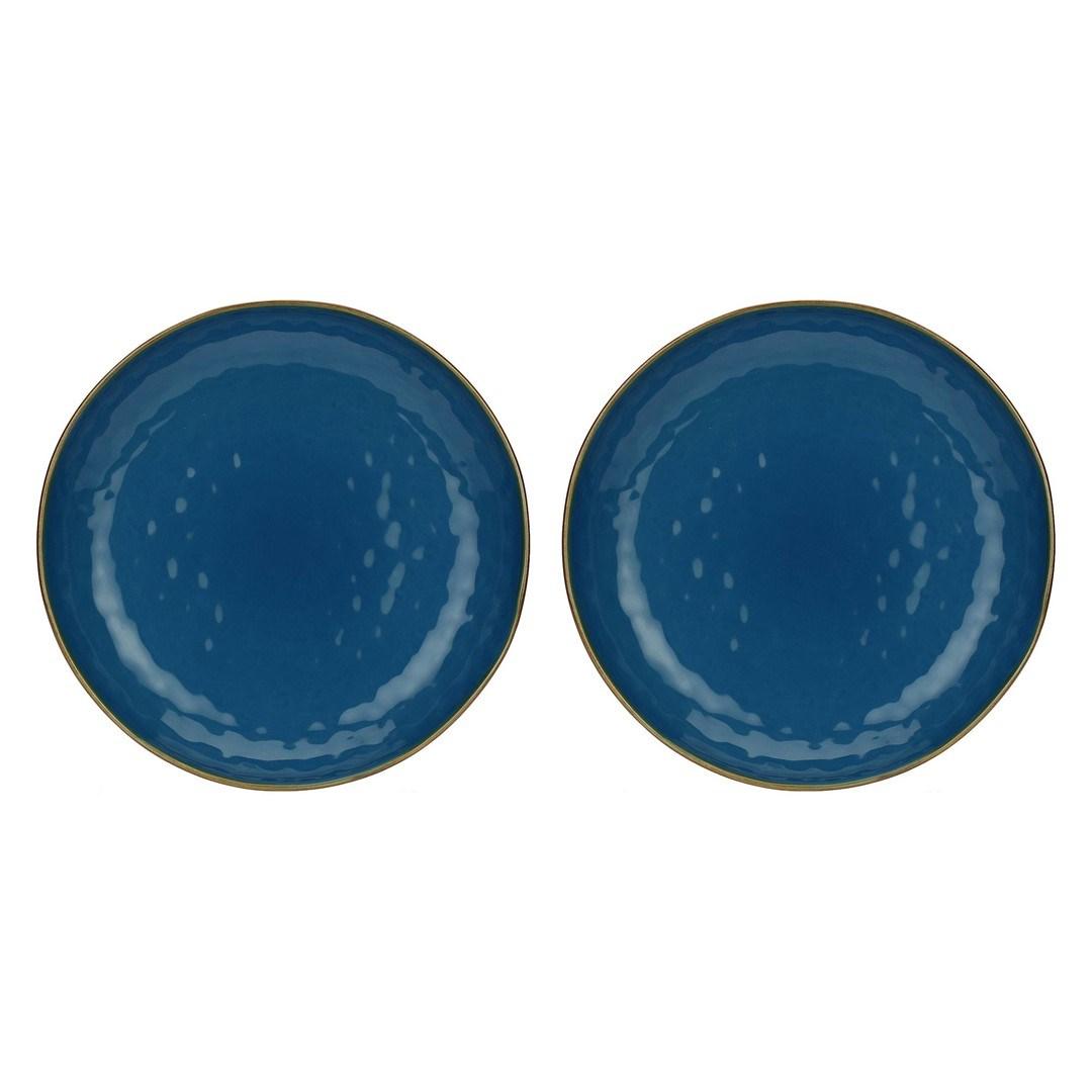 Rose&Tulipani Concerto Blu Avio skåle, 2-pak - rund, navy blå, 30 cm