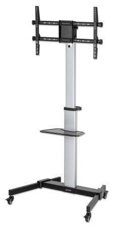 Manhattan 462327, 200 x 200 mm, 600 x 400 mm, -10 - 5°, 90°, Aluminium, Sort, Sølv