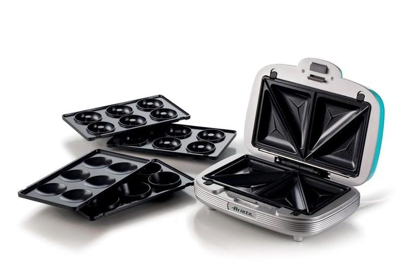 Ariete 1972 Sandwichmaker - blå, med udskiftelige plader billede