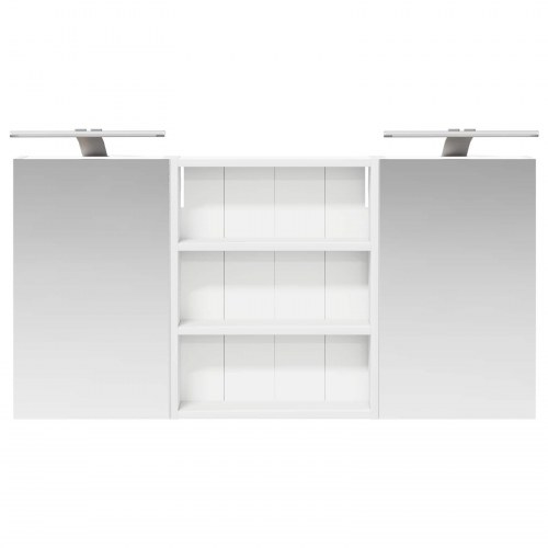 Badeværelsesskabsæt 3 stk 100 x 10,5 x 50 cm Konstrueret træ