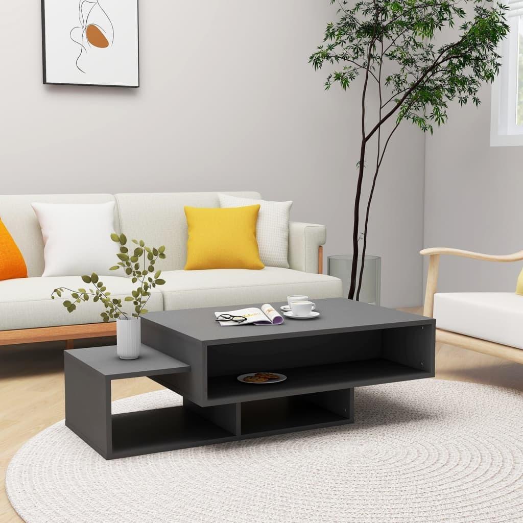 Sofabord 105x55x32 cm konstrueret træ grå