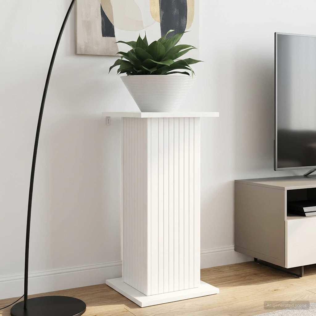 Planteholder 2 stk Hvid 30,5 x 30 x 60,5 cm Konstrueret træ