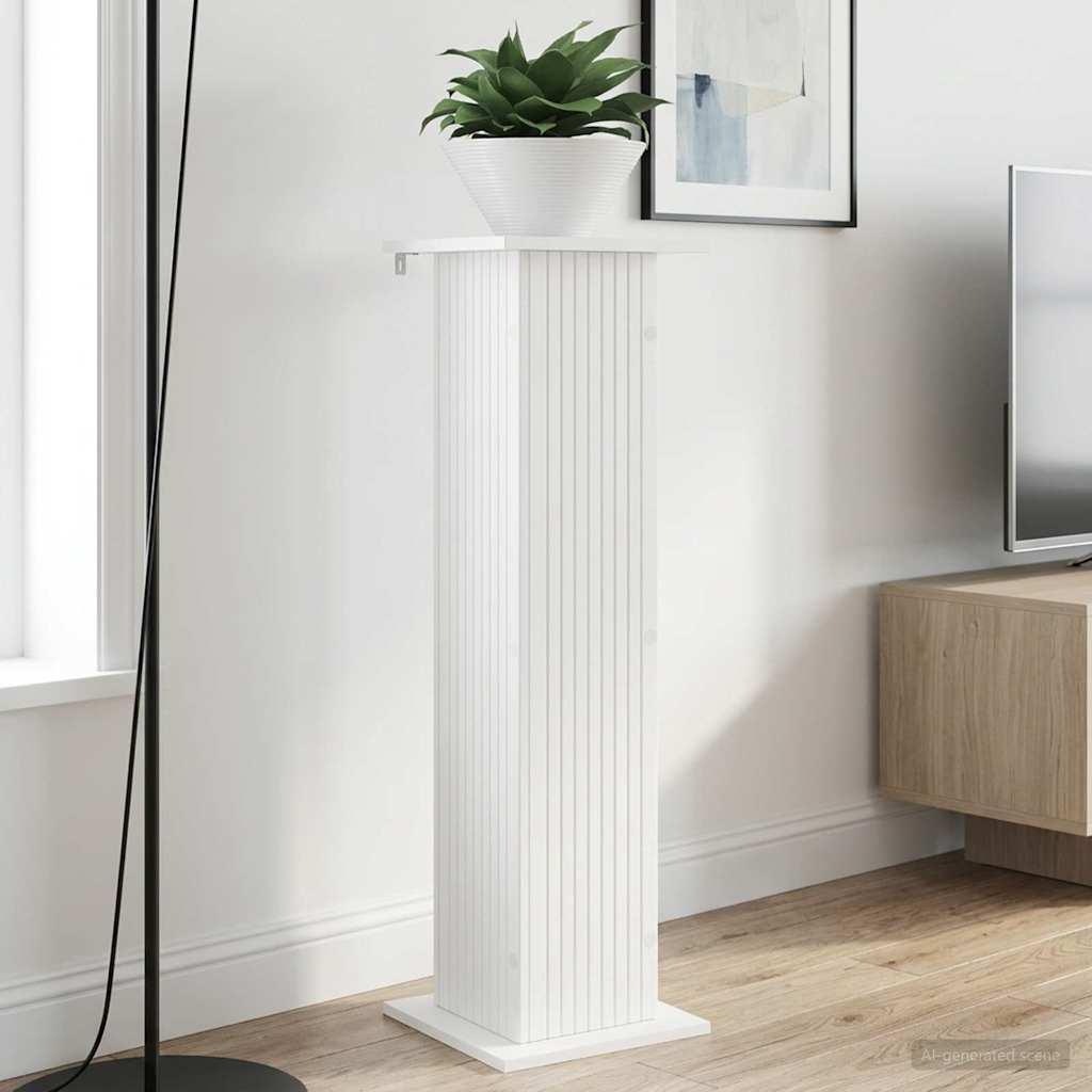 Planteholder 2 stk Hvid 30,5 x 30 x 100,5 cm Konstrueret træ