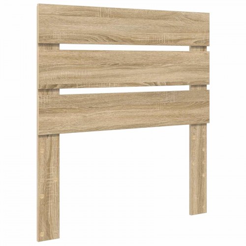 Sengestel med opbevaring 75 x 190 cm - sonoma eg/sølv