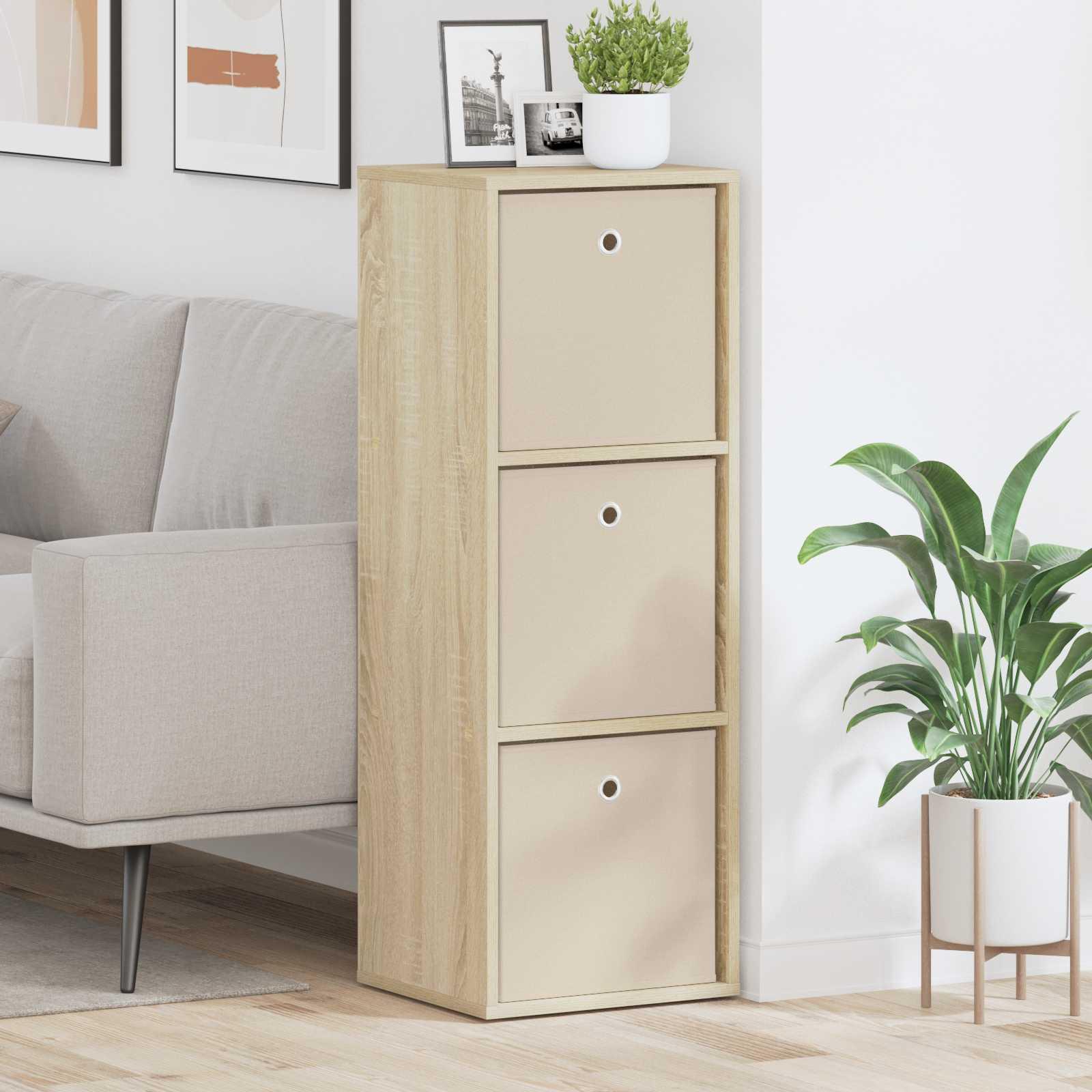 Sidebord med skuffe Sonoma eg 35 x 32 x 99,5 cm