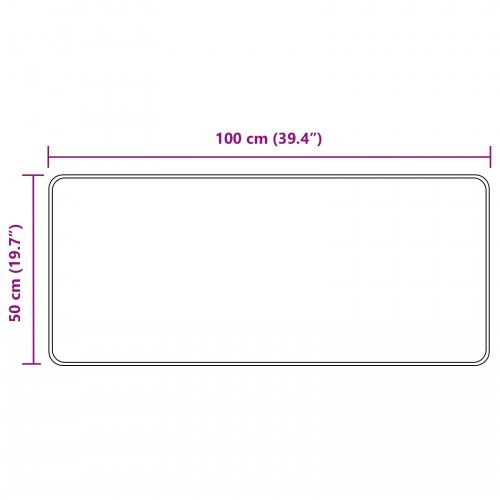 Løber tæppe MARSA - beige 50 × 100 cm, polyester med skridsikker PVC