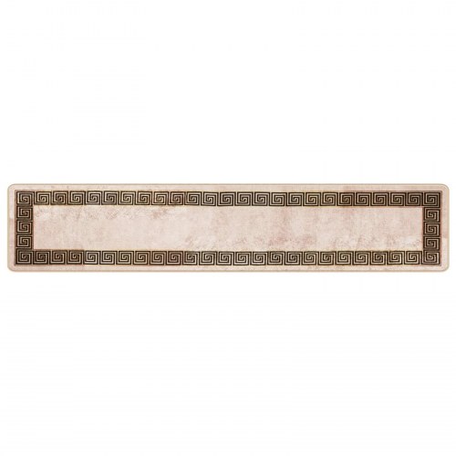 Løber tæppe MARSA - sort, 50 × 250 cm, polyester med skridsikker PVC-bagside