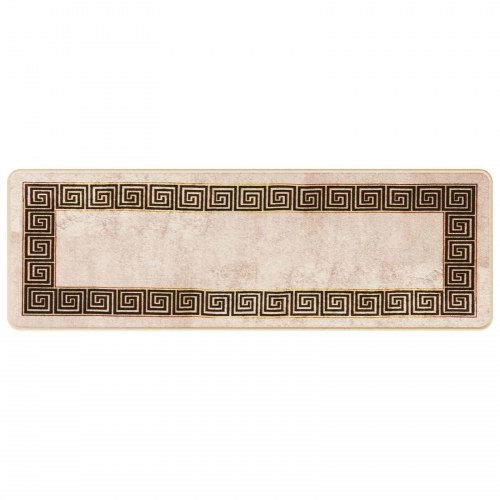 Løber tæppe MARSA - sort, 50 × 150 cm, polyester med skridsikker PVC-bagside