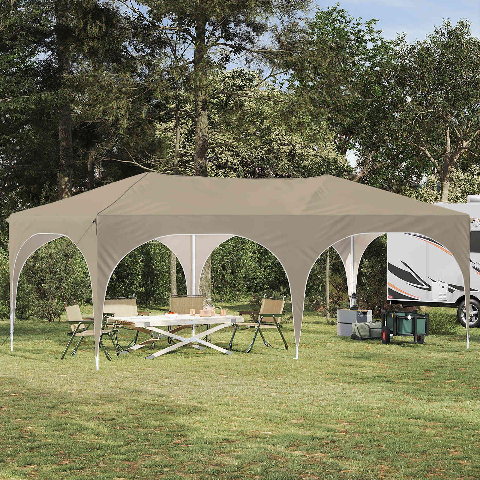 Pop-up Festtelt Creme 575 x 288 x 245 cm Oxford stof