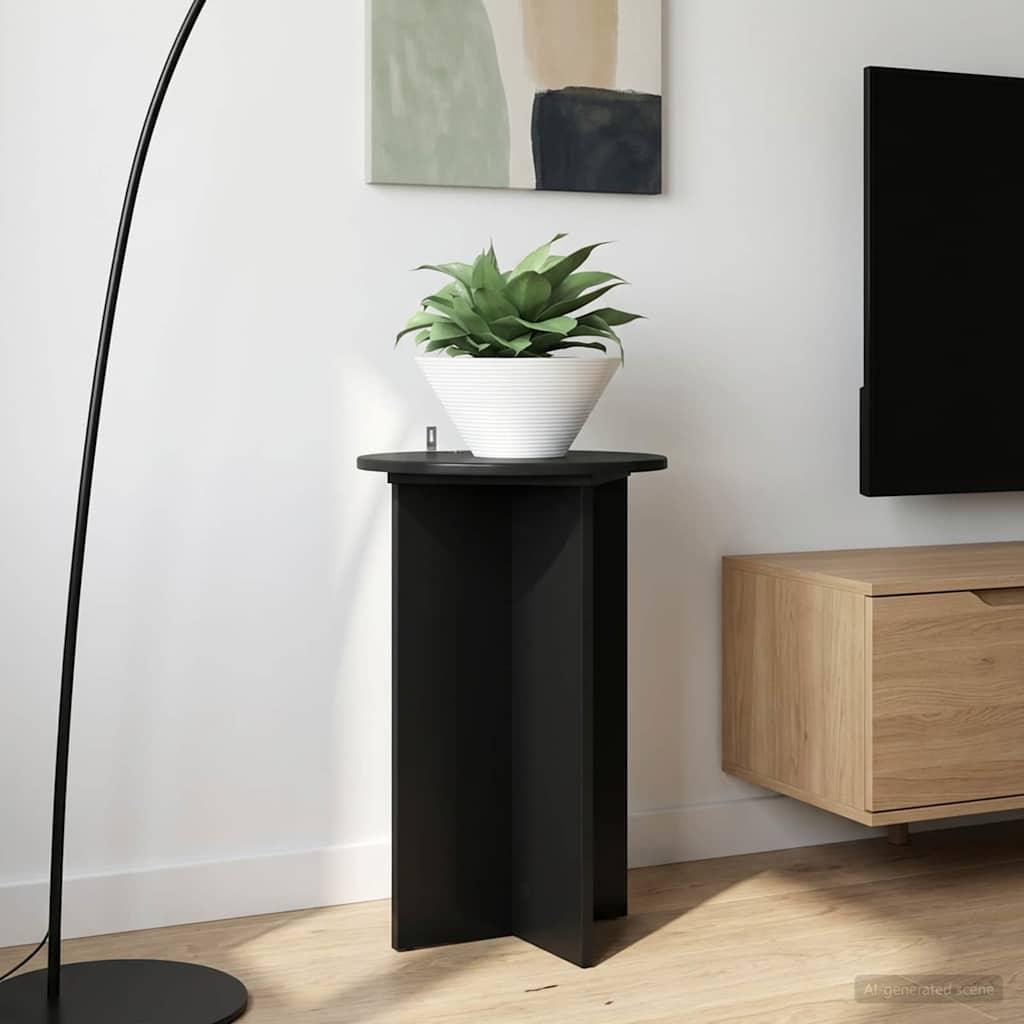 Planteholder 2 stk Sort Ø40 x 60 cm Konstrueret træ