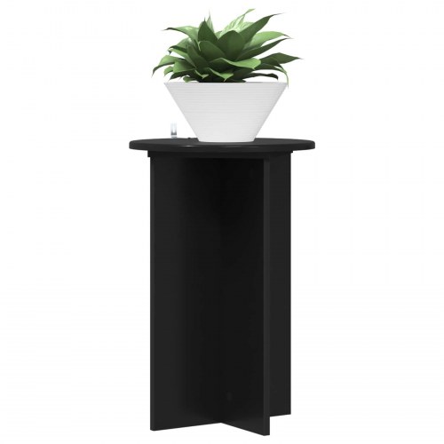 Planteholder 2 stk Sort Ø40 x 60 cm Konstrueret træ
