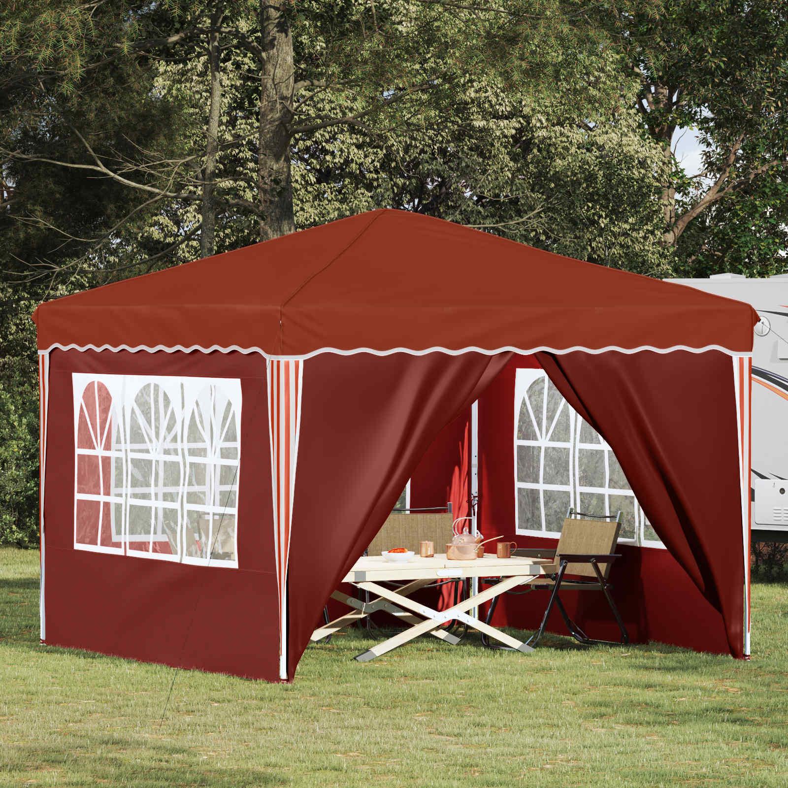 Pop-up Festtelt Terrakotta 288 x 288 x 245 cm Oxford stof