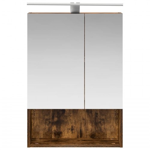 Badeværelsesspejlskab med hylde Røget eg 50 x 14,5 x 70 cm
