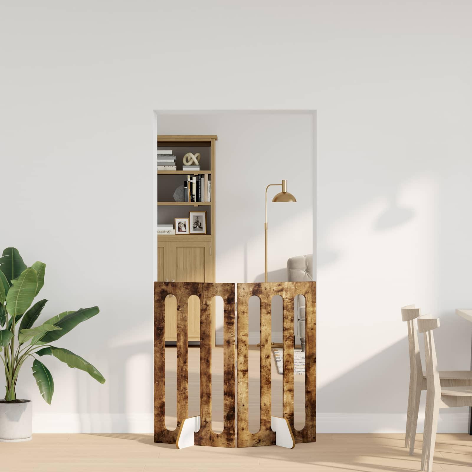 Foldbar hundegÃ¥rd 2 stk RÃ¸get Eg 100,5 x 38 x 90 cm